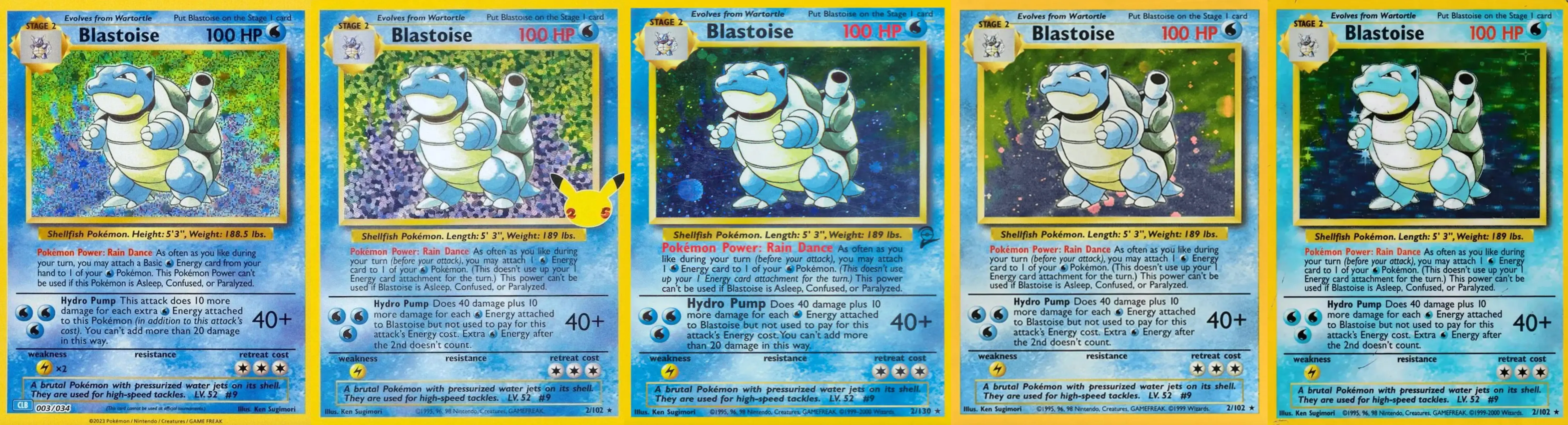 More card variant examples