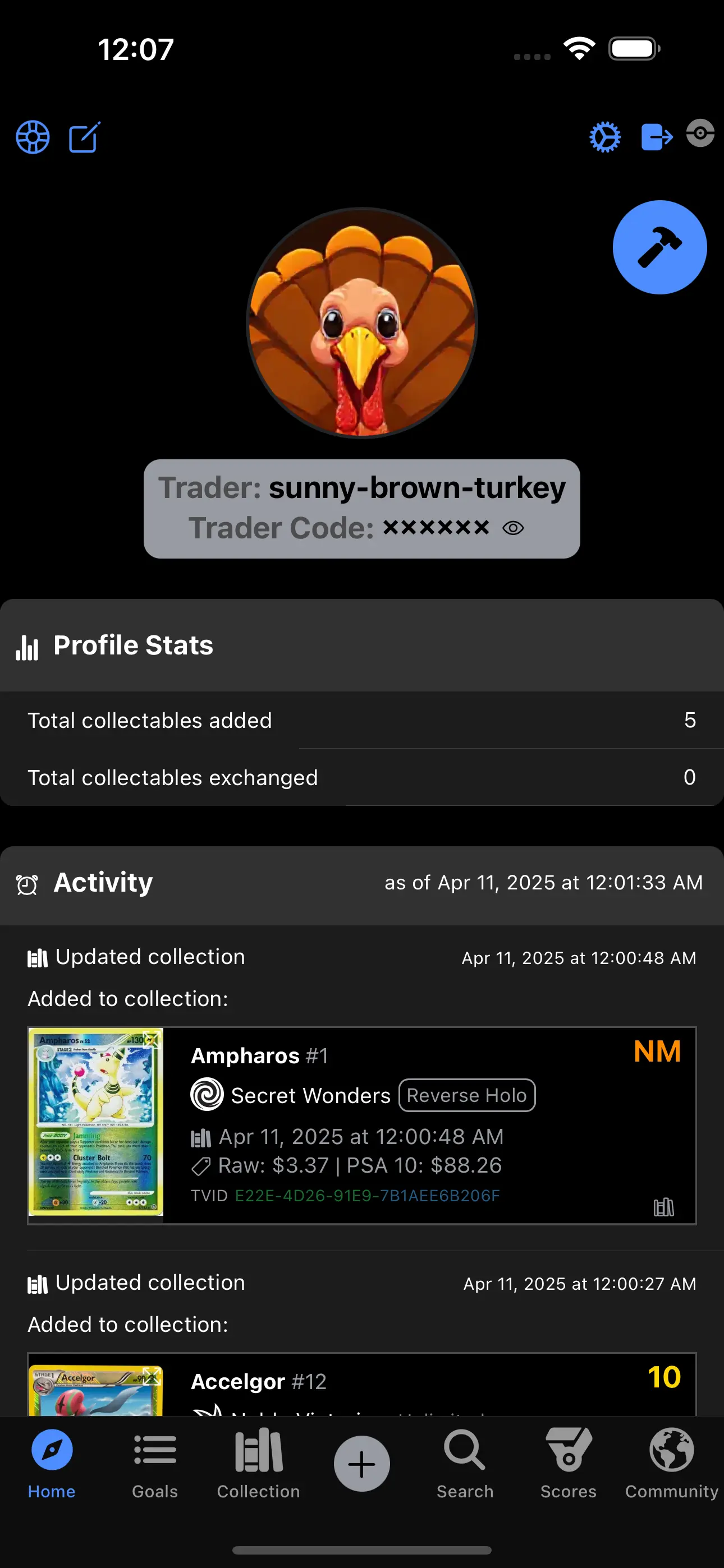 Journal and Activity